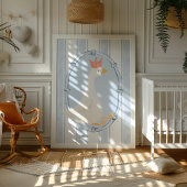 Impression de la nurserie de l'oie idiote bleu aqu