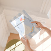 Impression de la nurserie de l'oie idiote bleu aqu