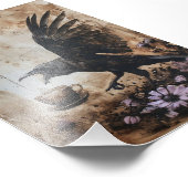 Impression de la photo corvid à la caféine (Coin)