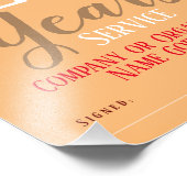 Impression de la photo du certificat de service lo (Coin)