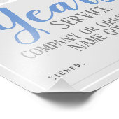 Impression de la photo du certificat de service lo (Coin)