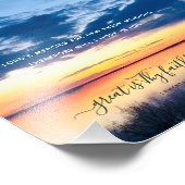 Impression de la photo Sunset du devis inspirant c (Coin)