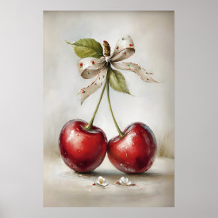 Impression de la Saint-Valentin Cerises, art mural