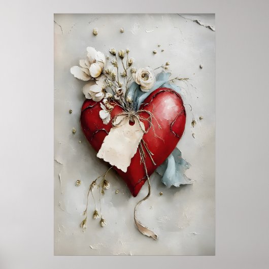 Impression de la Saint-Valentin cœur, Art mural de (Devant)