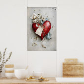 Impression de la Saint-Valentin cœur, Art mural de (Cuisine)