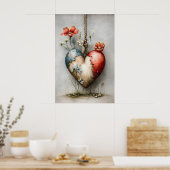 Impression de la Saint-Valentin cœur, Art mural de (Cuisine)