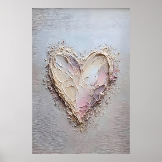 Impression de la Saint-Valentin en forme de cœur, (Devant)
