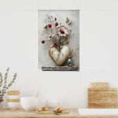 Impression de la Saint-Valentin en forme de cœur, (Cuisine)