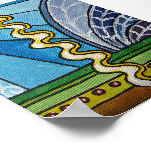 Impression de la scène de ligne agitée (Coin)