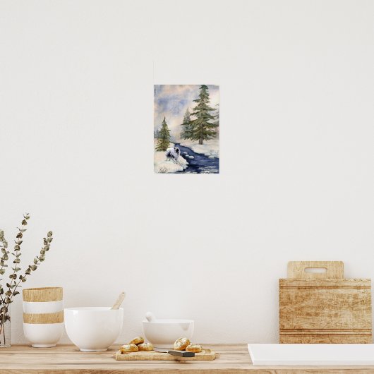 Impression de la scène d'hiver (Cuisine)