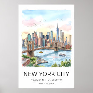 Impression de la skyline de New York City - Aquare