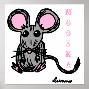 Impression de la souris Cute Mooska