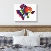 Impression de la toile Calico Veiltail Goldfish (Insitu(Chambre))