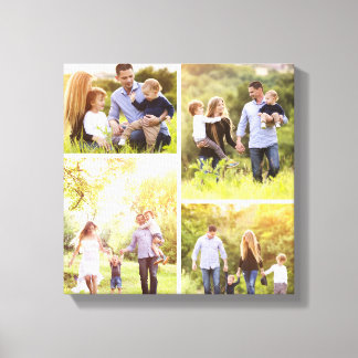 Impression de la toile Collage de photos de famill