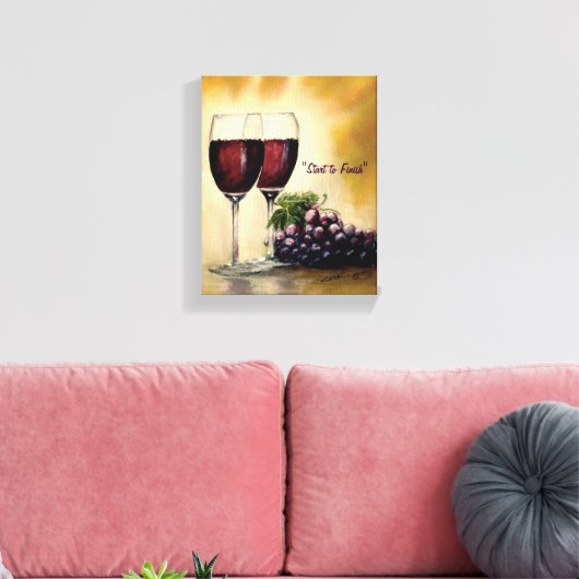 Impression de la toile - "Commencer à terminer" (Insitu(Salon))