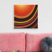 Impression de la toile, Courbe Abstraite Brown ora (Insitu(Salon))