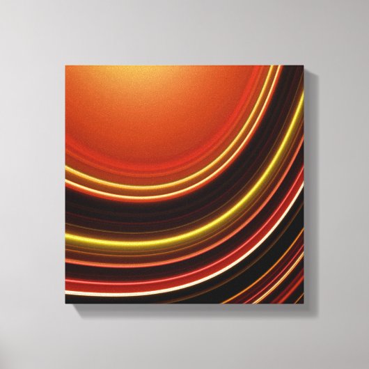 Impression de la toile, Courbe Abstraite Brown ora (Recto)