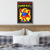 Impression de la toile de bande dessinée SuperCat (Insitu(Chambre))