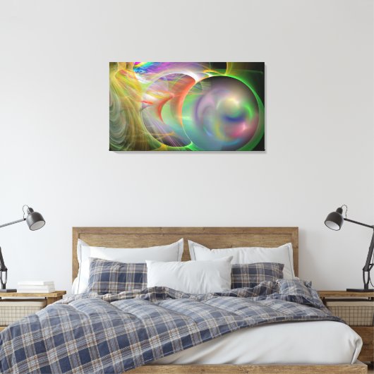 Impression de la toile de bulles d'espace (Insitu(Chambre))