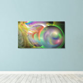 Impression de la toile de bulles d'espace (Insitu (Plancher de Bois))