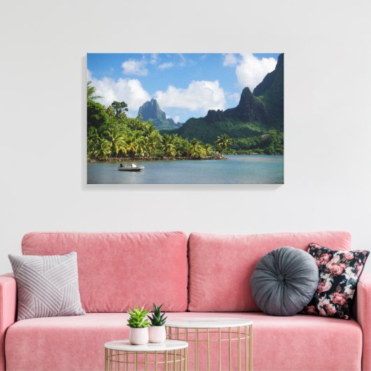 Impression de la toile de Cook's Bay, Moorea (Insitu(Salon))
