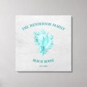 Impression de la toile de coque conique turquoise (Recto)