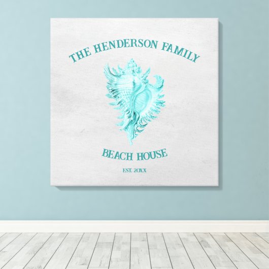 Impression de la toile de coque conique turquoise (Insitu (Plancher de Bois))