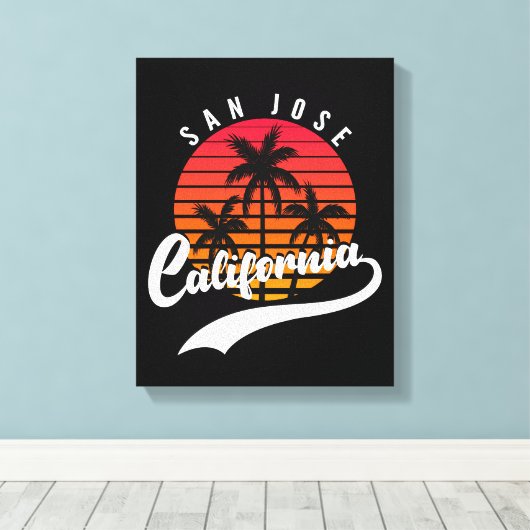 Impression de la toile de coucher de soleil rétro  (Insitu (Plancher de Bois))