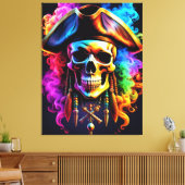 Impression de la toile de crâne de pirate (Insitu(Salon))