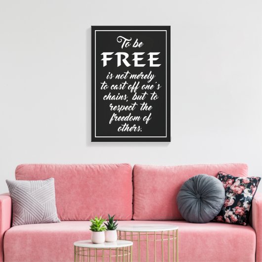 Impression de la toile de devis de liberté (Insitu(Salon))