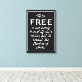 Impression de la toile de devis de liberté (Insitu (Plancher de Bois))