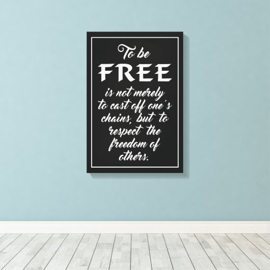 Impression de la toile de devis de liberté (Insitu (Plancher de Bois))