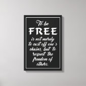 Impression de la toile de devis de liberté (Recto)