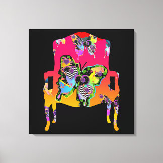 Impression de la toile de la chaise papillon