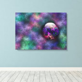 Impression de la toile de matériaux brillants (Insitu (Plancher de Bois))