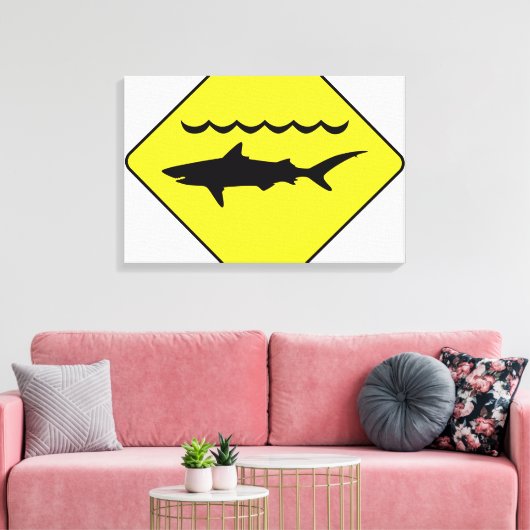 Impression de la toile de panneau "avertissement a (Insitu(Salon))