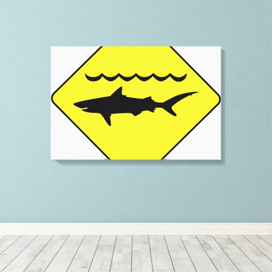 Impression de la toile de panneau "avertissement a (Insitu (Plancher de Bois))