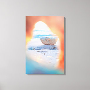 Impression de la toile de plage Vue du corail