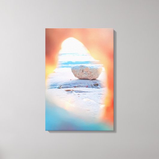 Impression de la toile de plage Vue du corail (Recto)