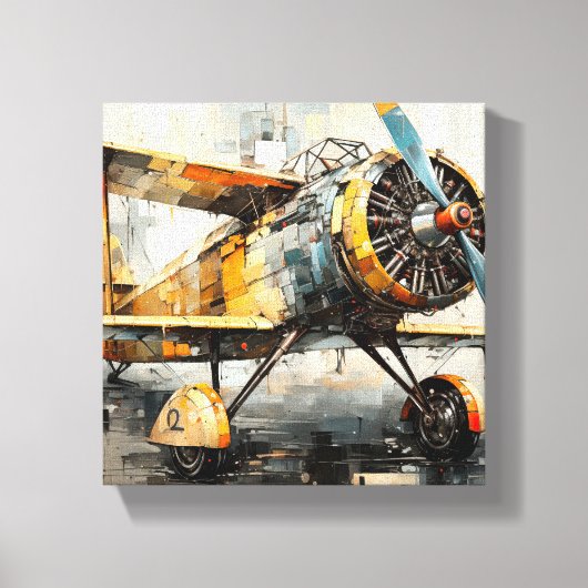 Impression de la toile de plan industriel Abstrait (Recto)