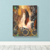 Impression de la toile de plumes (Insitu (Plancher de Bois))