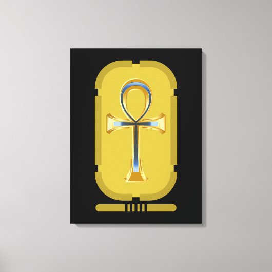 Impression de la toile de symbole Ankh (Recto)