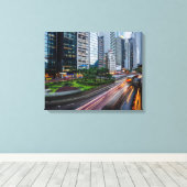 Impression de la toile de trafic de Hong Kong (Insitu (Plancher de Bois))