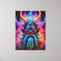 Impression de la toile Demon Japonaise