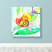 Impression de la toile d'escargot arc-en-ciel - pe (Insitu (Plancher de Bois))