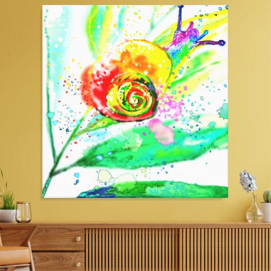 Impression de la toile d'escargot arc-en-ciel - pe (Insitu(Salon))