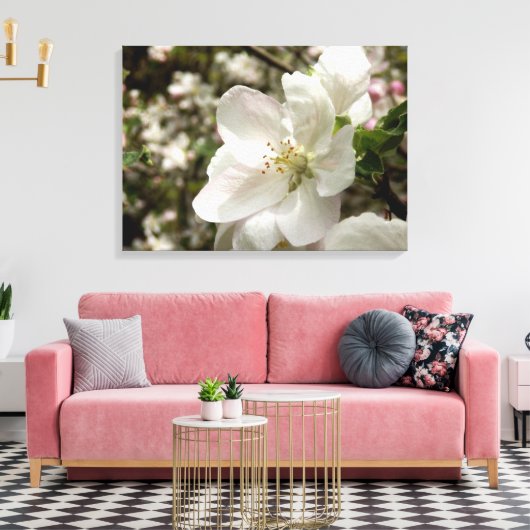 Impression de la toile en fleur Apple (Insitu(Salon))