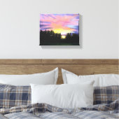 Impression de la toile enroulée du coucher de sole (Insitu(Chambre))