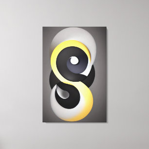 Impression de la toile Enso Abstraite