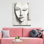 Impression de la toile étirée à la face cubique (Insitu(Salon))